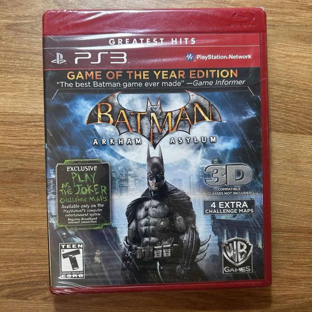 Batman Arkham Asylum Game Sealed Game of the Year Edition  PS3 Brand New
